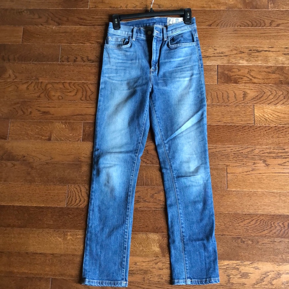 High waisted skinny jeans